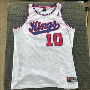 Nike Kings White and Blue Jersey